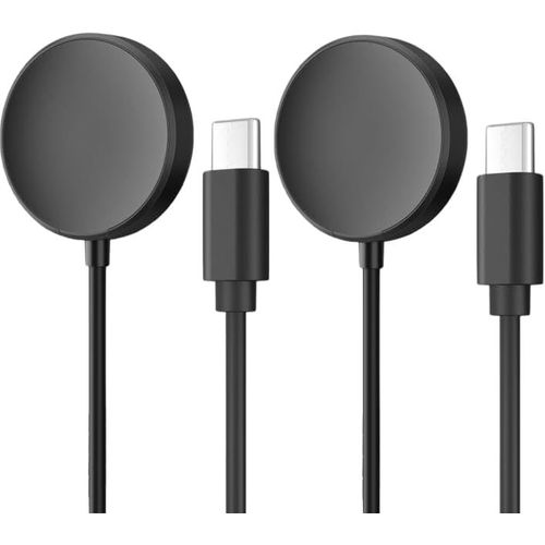 Usb C Câble Chargeur Pour Samsung Galaxy Watch Ultra/Galaxy Watch Watch 7/Fe/6/6 Classic/5/5 Pro/4/4 Classic/Watch 3/Active 2,Type C Rapide Câble De Charge Chargeur Pour Smartwatch(2-Pack,1m)