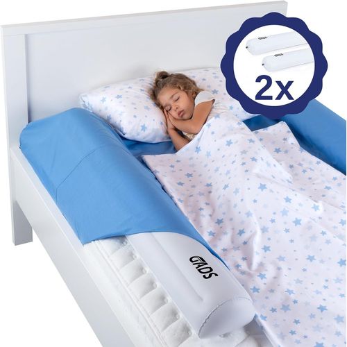 2 Unités De Barrière De Lit Gonflable Pour Tout-Petits-Barrière De Lit De Voyage Sécurisée-Barrière De Lit Pour Tout-Petits-Barrière De Lit Gonflable Pour Lits Jumeaux,Doubles,Queen Et King