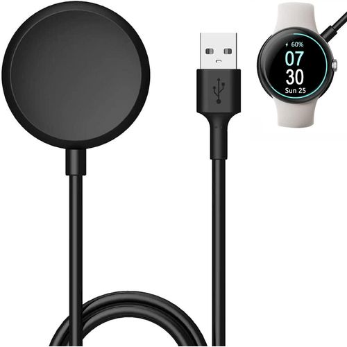 Usb Chargeur Compatible Avec Chargeur Pixel Watch,1m Câble Chargeur Induction Pixel Watch Chargeur Station De Recharge Pour Google Pixel Watch(Usb-Noir)