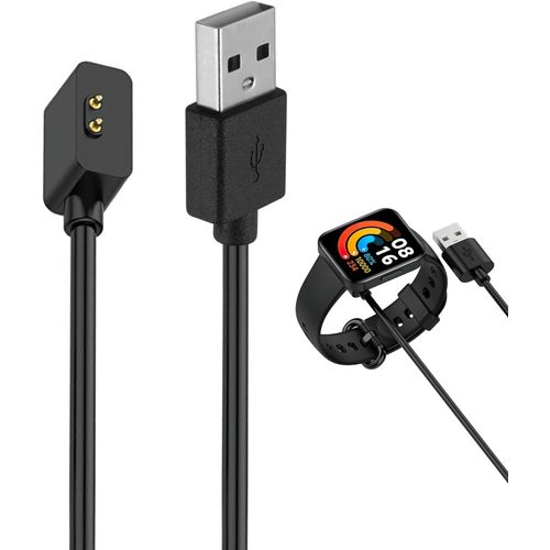 Chargeur Compatible Avec Xiaomi Redmi Watch 3/Redmi Watch 2 Lite/Redmi Smart Band Pro/Mi Band 7 Pro-Station De Charge Magnétique Avec Câble De Chargement Usb De 1m-Noir