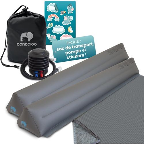 | Pack De 2-Modèle Gonflable | Barrière Anti-Chute Pour Bébés Et Enfants En Bas Âge | Tour De Lit Légère Pour Lits Jumeaux,Doubles,Queen Et King Size | Protection De Lit
