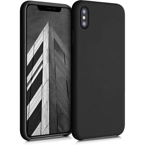 Housse Compatible Avec Apple Iphone Xs Max Coque-Housse De Téléphone Protection Souple En Tpu Silicone-Noir