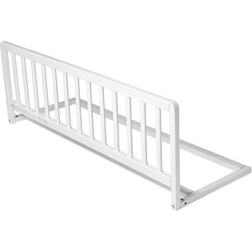 Barrière De Lit En Bois,Sécurité Pour Bébé,Rail De Lit Enfant Pré-Assemblé,140cm De Largeurx38cm De Hauteur,Couleur Blanc