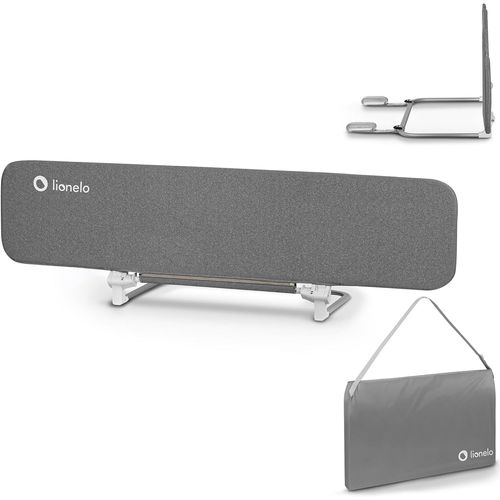 Lora Xl Barrière De Sécurité 45cm ¿ 150cm De Lit Enfant Rail De Lit,Réglage De L'inclinaison Jusqu'à 180°,Barrière De Protection Bébé Pliable,Verrouillage Standsafe(Grey)