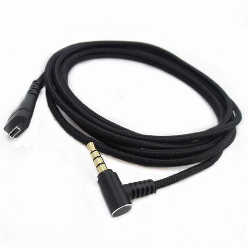 Câble audio pour casque de jeu en nylon 3,5 mm de long de 2 m pour Arctis 3/5/7 / Pro de 2 m de long