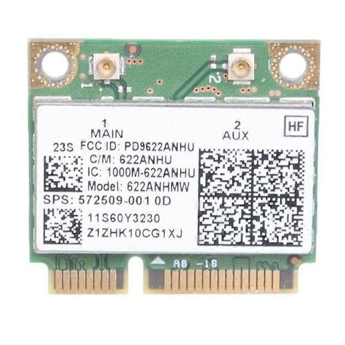 Carte Wifi 6200 622ANHMW 300Mbps 2.4G/5Ghz pour Thinkpad T410 T410i T510 T510i