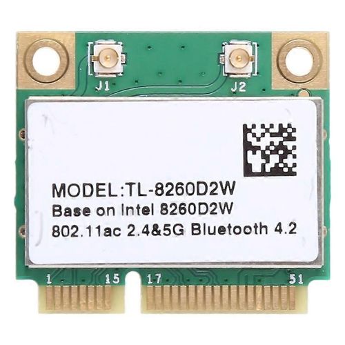 Carte Wifi 8260HMW AC Double Band 2.4G+5G Mini PCIe Wlan Compatible Bluetooth