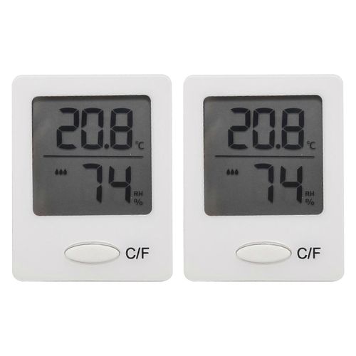 2 pièces de mini LCD Thermomètre numérique Hygromètre Salon Bureau Température intérieure Hygromete
