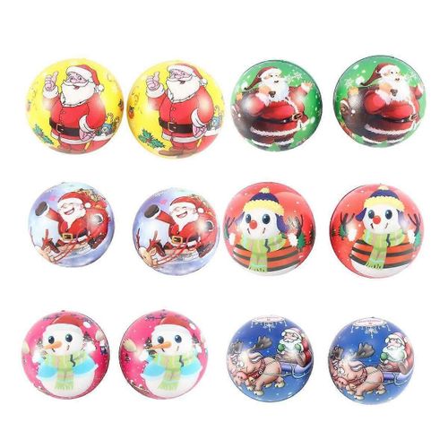 12 Pcs Pu Squishy Anti Stress Reliever Jouet Poupée Cadeau De Noël Rebond Lent Antistress Squeeze Jouet