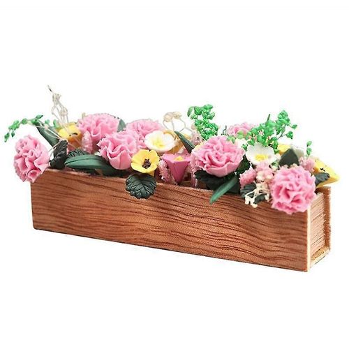 1:12 Maison de poupée Miniature Fleurs Jardin Parterres de fleurs Ornement Mini Plante en pot Fleurs Pot Décorat