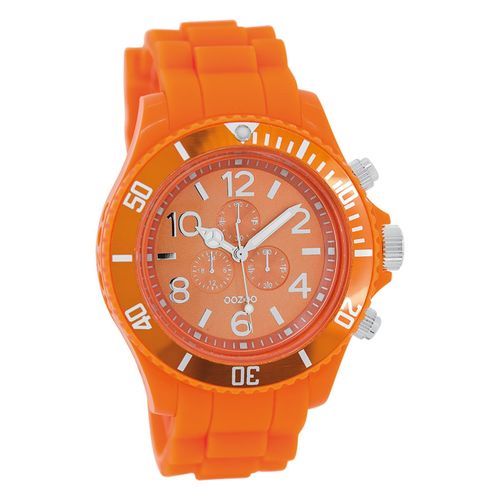 Montre Homme Oozoo Montres Analogiques Silicone Orange Uoc4836a
