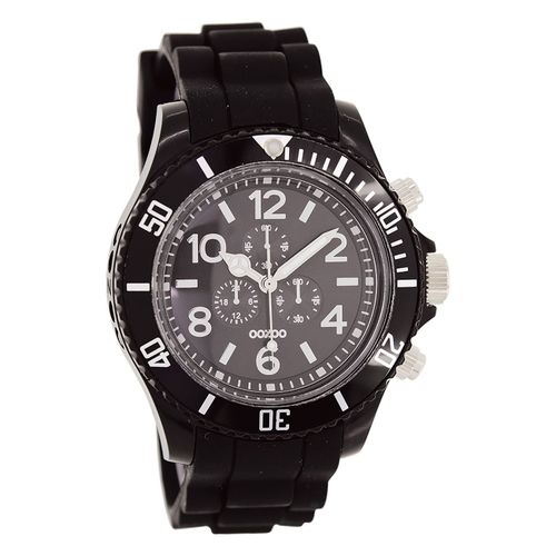 Montre Pour Homme Oozoo Timepieces Analogique Silicone Noir Uoc4839a