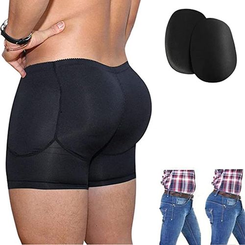 Sous-Vêtements Améliorant Les Fesses Pour Hommes,Grande Taille 4xl-6xl Caleçons Rembourrés Pour Les Hanches