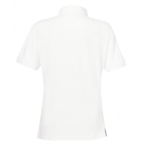 Polo D'équitation Equithème "Mesh", Col Chemise - Couleur : Blanc/Bleu, Taille : M, Taille : Homme