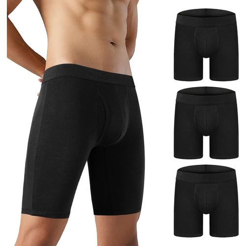 Boxer Homme Coton Calecon Homme Sous Vêtements Pour Hommes Doux,Respirant Et Évacuant L'humidité S-Xxl