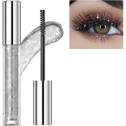 Mascara, 3.2g Mascara Diamonds, Mascara Waterproof Non-Smudge, Mascara Allongeant Et Volumisant, Yeux Étincelants, Mascara[X365] 