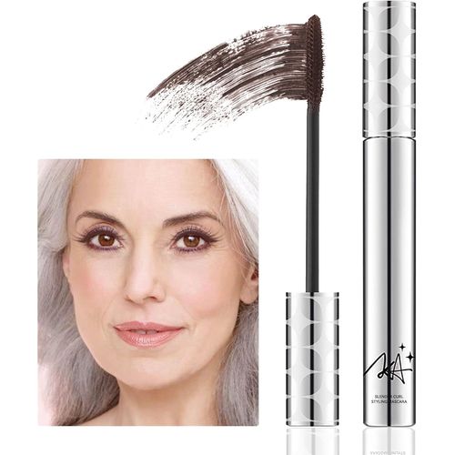 Mascara Marron Waterproof, Mascara Volume Hypoallergénique Pour Les Femmes Agées Aux Cils Clairsemés, Mascara Allongéet Volumisant, Maquillage Pour Les Yeux Pour Les Peaux Sensibles, Cadeau [X85] 