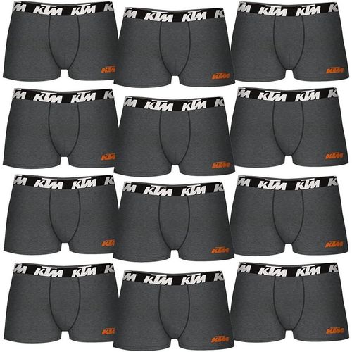 L- Set De 12 Boxers Gris Foncé Caleçon Boxeur,Multicolore,L Homme