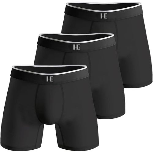 Boxers Homme Lot De 3,Boxers Pour Hommes Avec Ceinture Élastiqu,Slip Homme Modal,Homme Calecons Hommes Noir,Boxers Respirants Et Doux