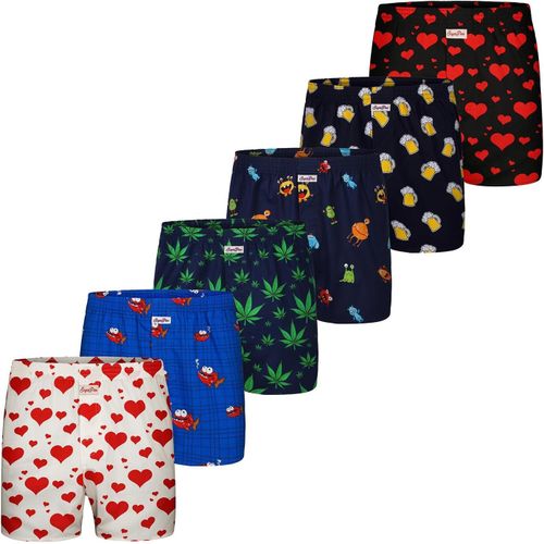 Lot De 6 Caleçons Boxers Pour Homme-Motif Imprimé Mix-Taille M,Mélange Imprimé