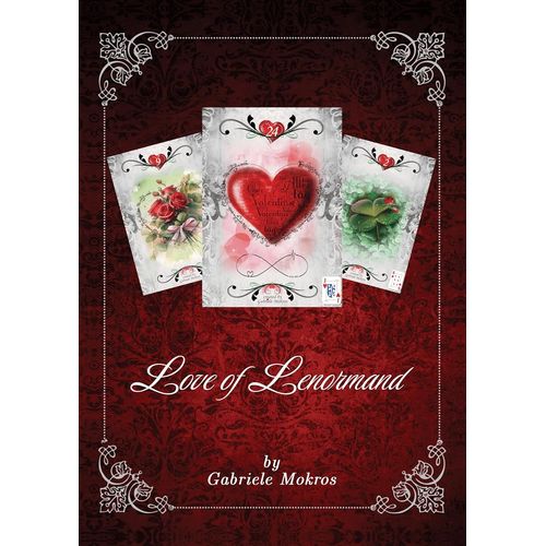 The Love Of Lenormand Cartes Oracles De Lenormand Deck De Cartes Dans Une Boîte Décorative Avec 36 Cartes Avec Gaufrage Rouge