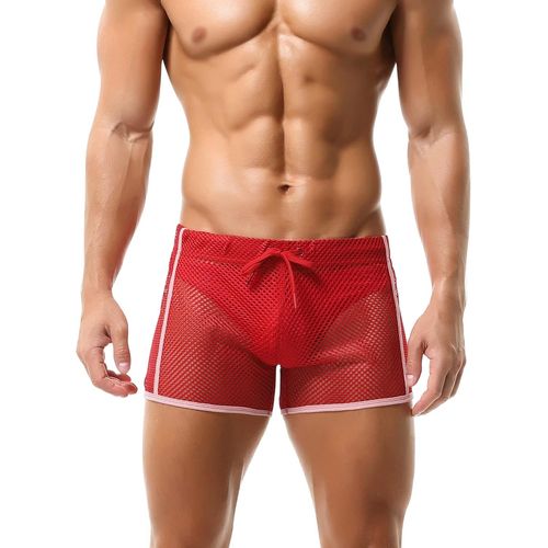 Boxer Transparent Homme Sexy Boxer Homme En Maille Caleçon Transparent Homme Sexy Sous-Vêtement Sexy Homme S-Xxl