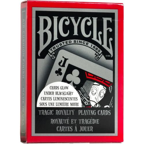 Bicycle- Tragic Royalty Deck Creatives Cars Jeu De 54 Cartes À Jouer Et À Collectionner & Magie,1018404,Format Poker,Bleu