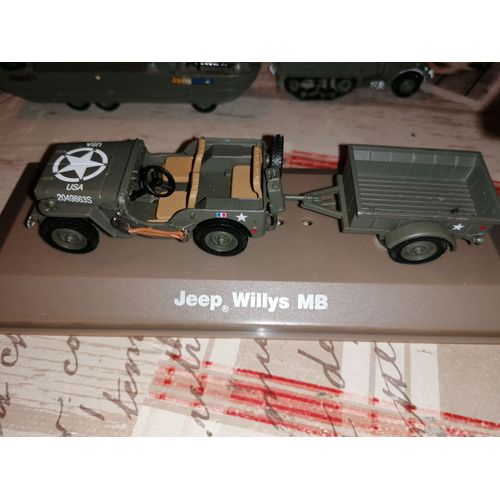 Jeep Willys Avec Remorque Mb 1/43