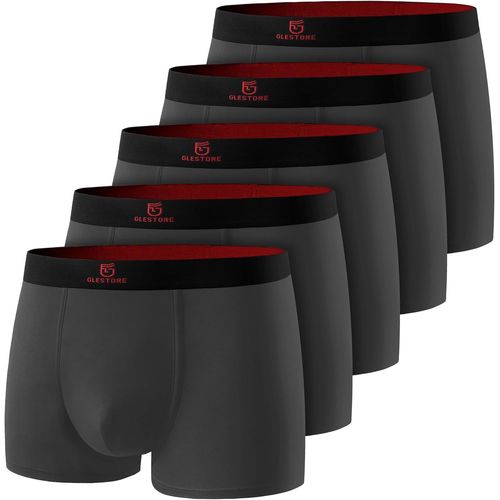 Boxer Hommes Calecon Homme(Lot De 5)Shorty Sous Vetement Respirant Élastique Personnalise Basic Modal