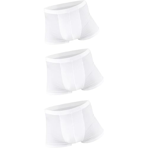 Caleçon Basique Pour Homme Boxer Sous-Vêtements En Soie Glacée Super Fin Respirant Couleur Unie
