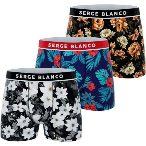 Boxer Homme Fleur,Caleçon Homme Microfibre,Respirant Et Ultra-Doux(Lot De 3)
