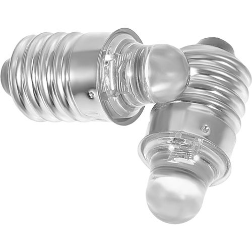 2 Pièces Ampoule De Lampe De Poche 3v Ampoule À Led Ampoules À Culot À Vis Ampoule 3 Volts Mini Ampoules Ampoule Led E10 Lampes De Poche À Led Ampoule De Lampe Torche Led Métal