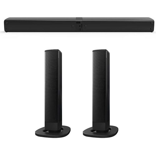 Barre De Son Pour Appareils Tv,Connexion De 10 M,2 En 1,Divisible,Bluetooth,Barre De Son Avec Technologie V5.1,Haut-Parleur Tv Pour Téléviseur