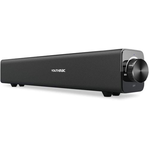 Barre De Son Pour Cinéma Maison Avec La Dernière Technologie Bluetooth Sans Fil 4.0 + Edr,Son Surround Stéréo 20 W,Batterie Rechargeable 3,7 V,4500 Ma,Système De Haut-Parleurs Pour Tv
