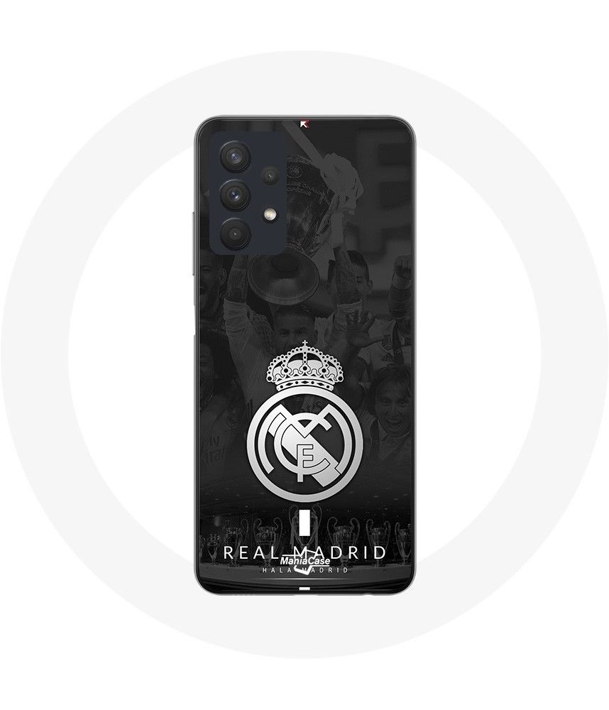 Coque Pour Samsung Galaxy A32 5g Real Madrid Club De Fútbol Logo Gris