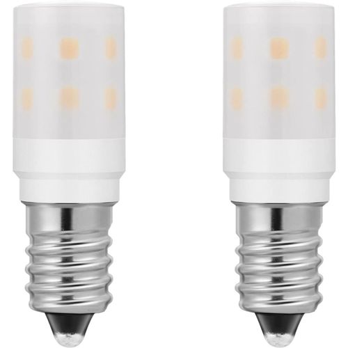 Petite Ampoule Led E14 2w 200lm 230vac Blanc Chaud 2700k,Ampoule E14 15w Réfrigérateur Ampoule Sel Lampe De Remplacement 2 Pièces