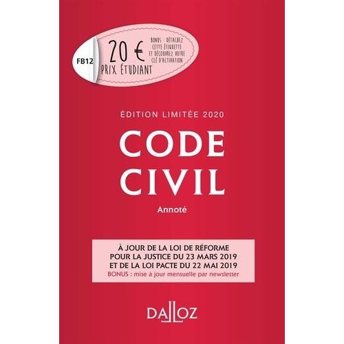 Code Civil Annoté 2020