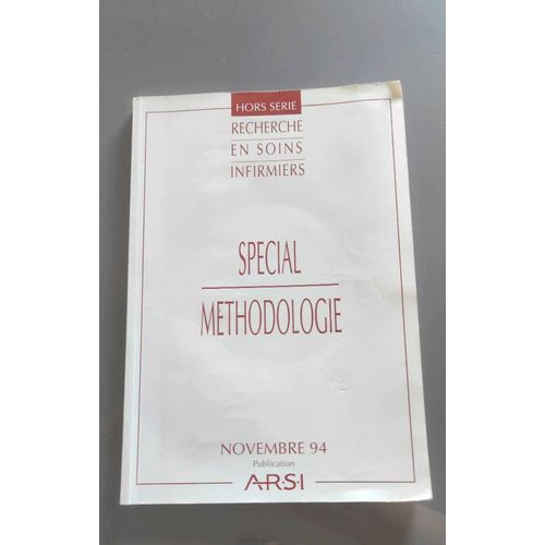 Revue Hors Série Arsi Spécial Méthodologie