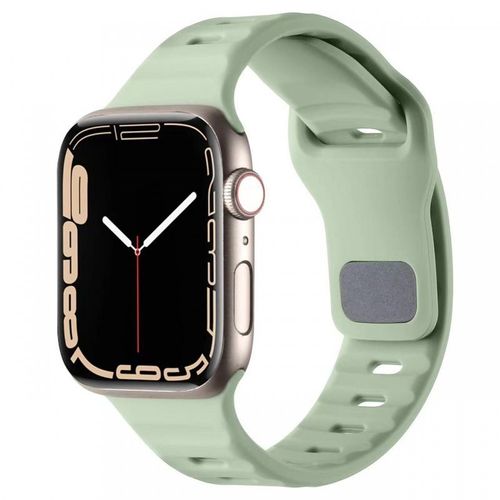 Bracelet Sport En Silicone Liquide De Qualité Supérieure Pour Apple Watch 36789 Se, Apple Watch Iwatch 4-20# Vert Lait - 38 Mm/40 Mm/41 Mm
