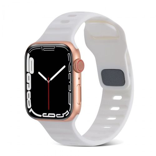 Bracelet Sport En Silicone Liquide De Qualité Supérieure Pour Apple Watch 36789 Se, Apple Watch Iwatch 4-2# Blanc - 38 Mm/40 Mm/41 Mm