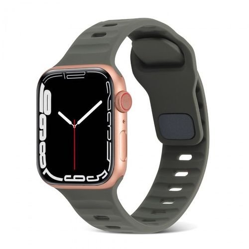 Bracelet Sport En Silicone Liquide De Qualité Supérieure Pour Apple Watch 36789 Se, Apple Watch Iwatch 4-7# Vert Foncé - 38 Mm/40 Mm/41 Mm