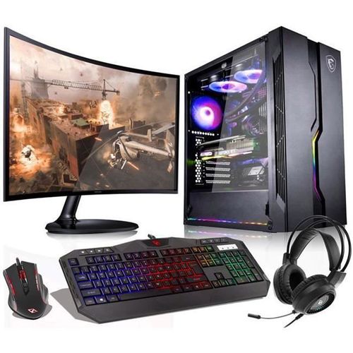 VIST Kit Gaming Ryzen 5 5600G - RAM 32Go - SSD 1To M.2 - LCD 24 - Windows 11 Pro