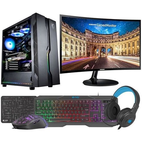 VIST PC Gaming Ryzen 7 5700G - RAM 32Go - RX VEGA8 - SSD 1To M.2 - LCD 24 - Windows 11 Pro