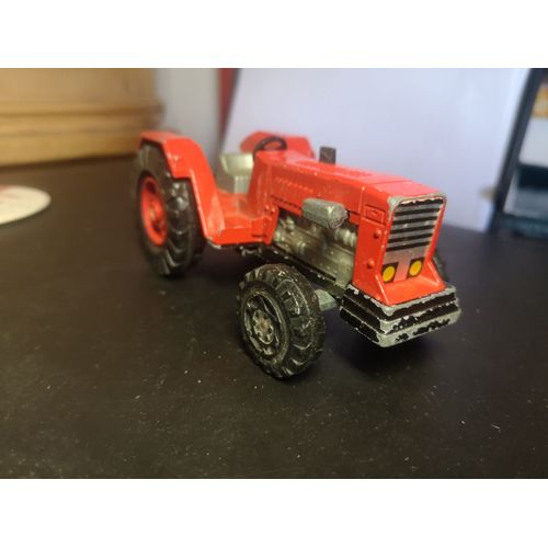 Jouet Miniature  Métal - En L'état " Tracteur Rouge Made In France - Majorette - 11.50 Cm X 6 Cm X 4.50 Cm