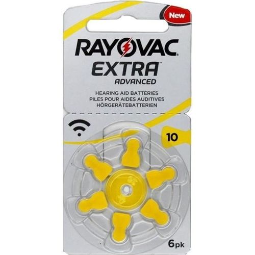 6 Piles auditives Rayovac Extra Advanced 10