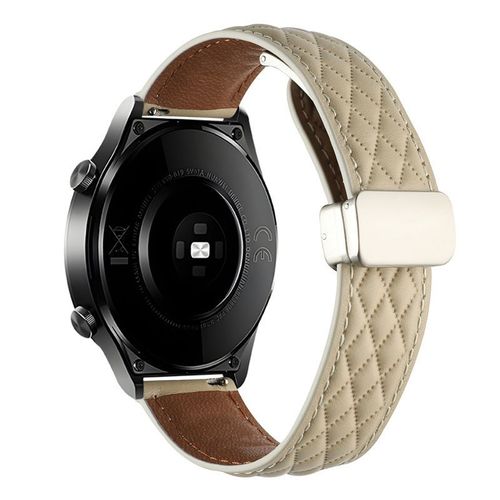 Bracelet En Cuir Magnétique Pour Montre Huawei Gt2 Gt5 Motif Diamant Bracelet En Cuir Huami Samsung Watch54-Couleur Starlight - Huawei Gt5/Gt4/Gt3/Gt2/Gt - 46 Mm ¿ 22 Mm ¿