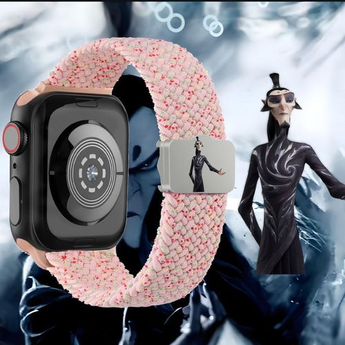 Mythologie De Nezha Pour Apple Watch Iwatch 10 Bracelet 9 Tissé S10 Nouveaux Hommes Créatifs Se8 Femmes 768 Génération-Poudre Starlight - Shen Gongbao - (1/2/3 Génération 42 Mm)/44/45/46/49 Mm Unive