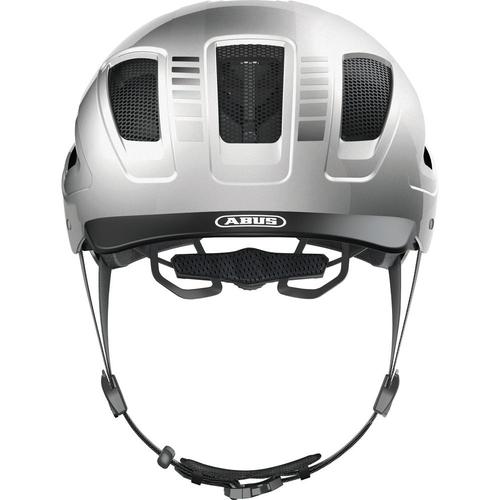 Casque de vélo adulte - casque urbain - Hyban 2.0 - Signal Silver - M ABUS