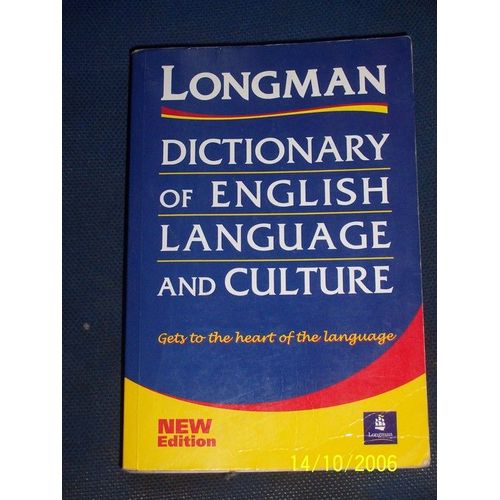Dictionnaire English Language And Culture