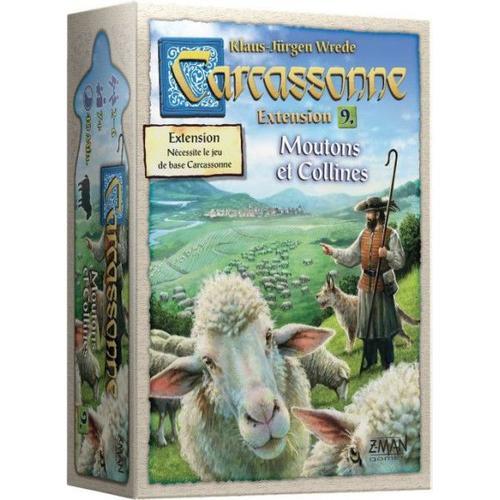 Jeu De Stratégie Asmodee Carcassonne Moutons Et Collines Extension 9